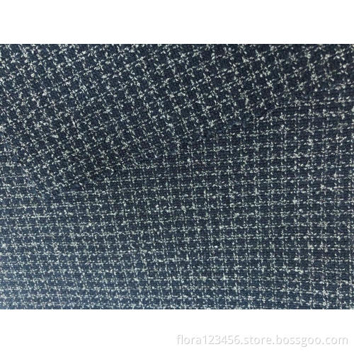 Plaid Polyester blended fabric for dress